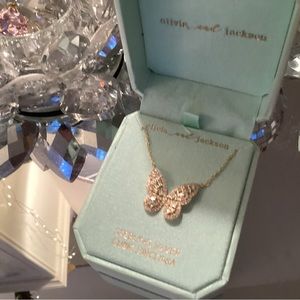 Beautiful sterling silver butterfly necklace